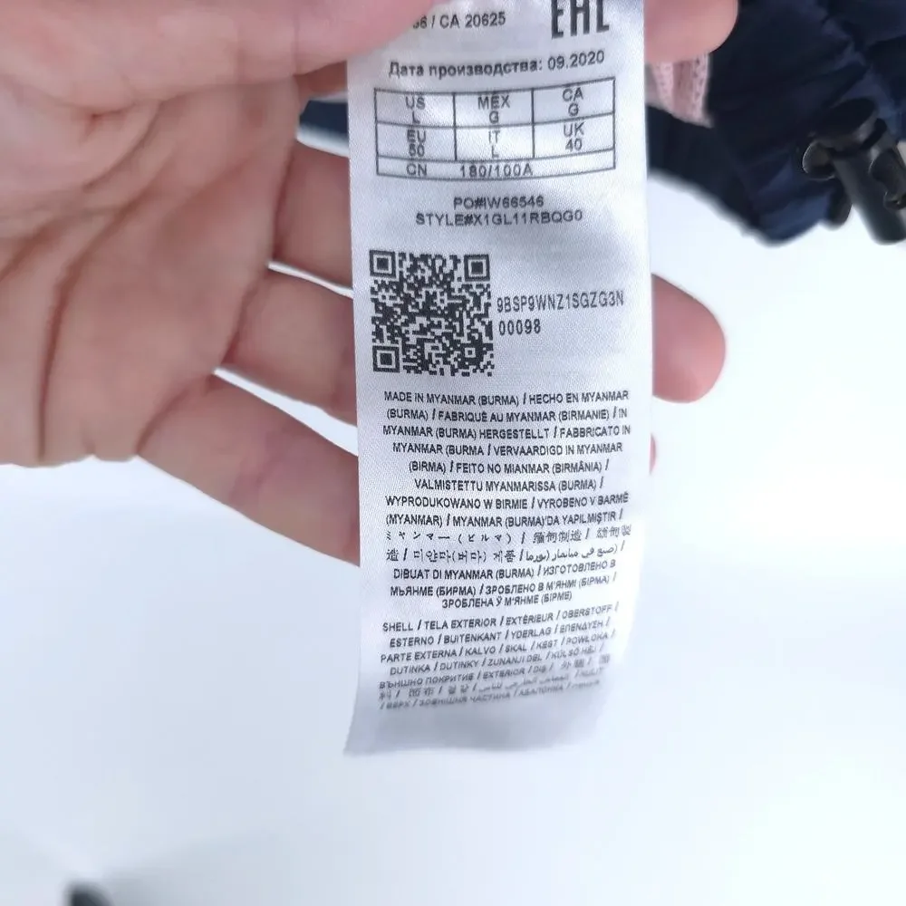 Guess Mens Colorblock Hooded Half Zip Pullover Windbreaker Zipper Front Pocket L - Picture 8 of 13